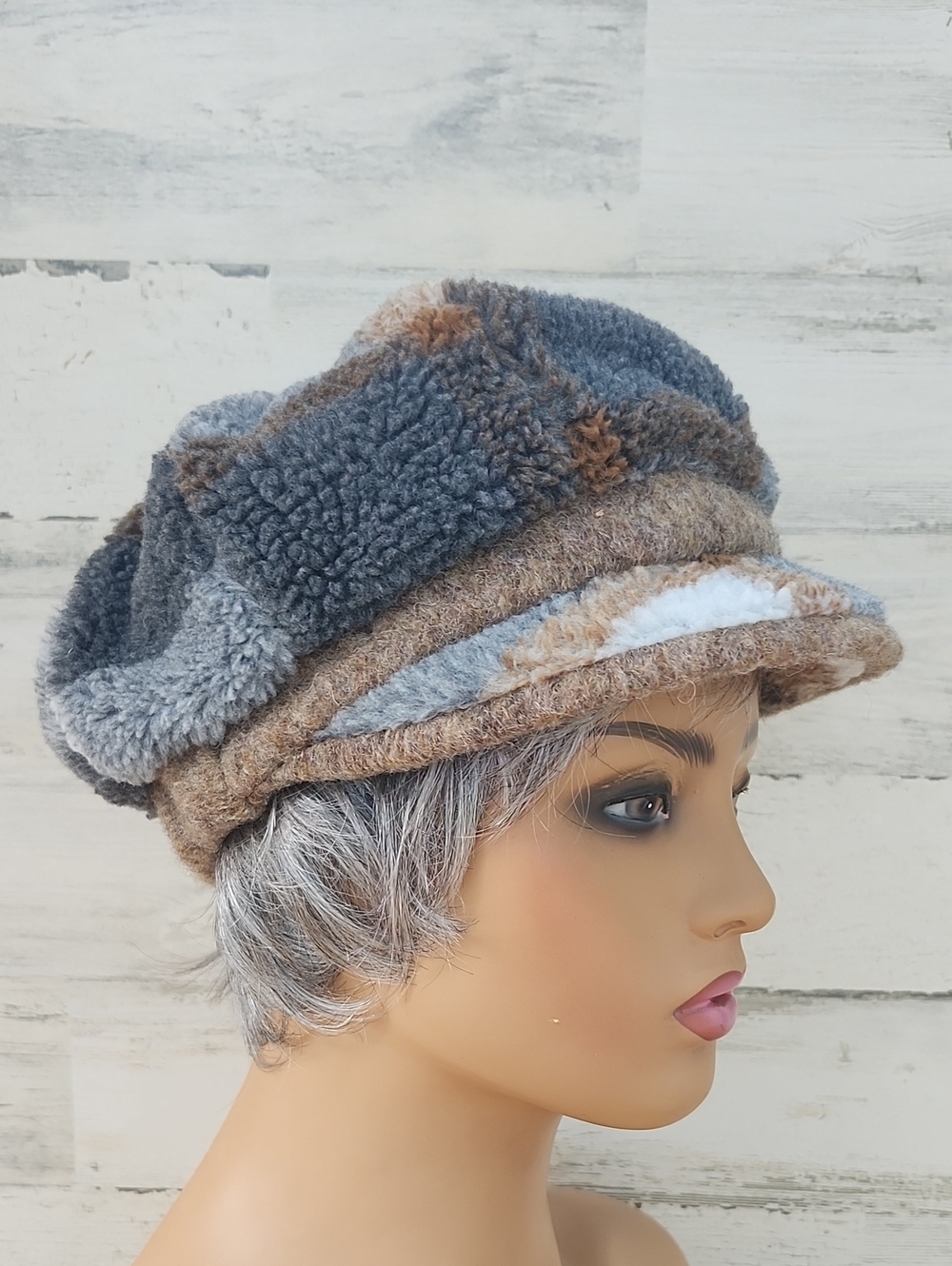 CREATIVA ITALIAN WOOL BLEND NEWSBOY STYLE HAT